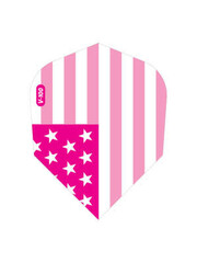 Viper Darts Viper V-100 American Flag Traditional Pink Metallic Standard Dart Flights