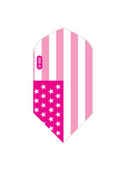 Viper Darts Viper V-100 American Flag Traditional Pink Metallic Slim Dart Flights