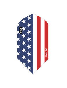 Viper Darts Viper V-100 American Flag Metallic Vertical Dimplex Slim Dart Flights