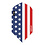 Viper Darts Viper V-100 American Flag Metallic Vertical Dimplex Slim Dart Flights