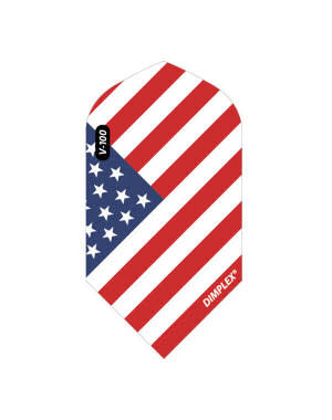 Viper Darts Viper V-100 American Flag Angled Dimplex Slim Dart Flights