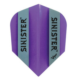 Viper Darts Translucent Purple Standard Sinister with Grey Stripe Dart Flights