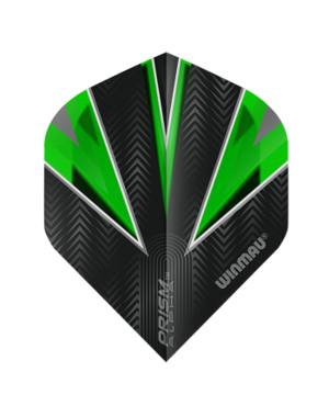 Winmau Darts Winmau Prism Alpha Black and Green 3 Standard Dart Flights