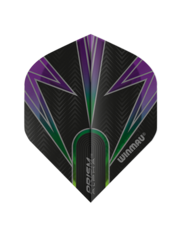 Winmau Darts Winmau Prism Alpha Black and Purple 17 Standard Dart Flights