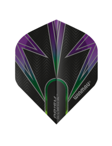 Winmau Darts Winmau Prism Alpha Black and Purple 17 Standard Dart Flights