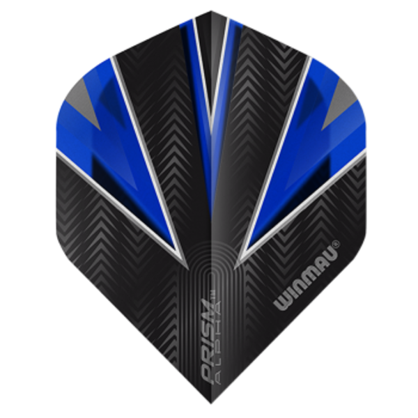 Winmau Darts Winmau Prism Alpha Black and Blue 4 Standard Dart Flights