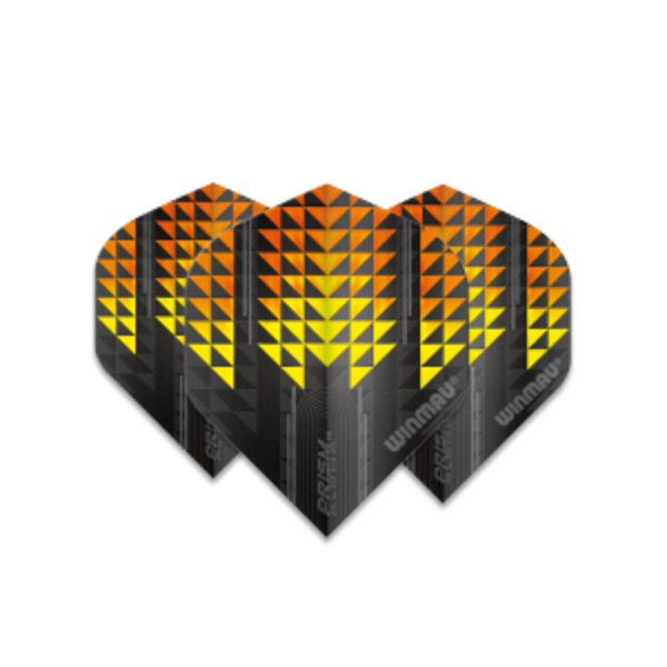 Winmau Darts Winmau Prism Alpha 175 Black and Orange Standard Dart Flights