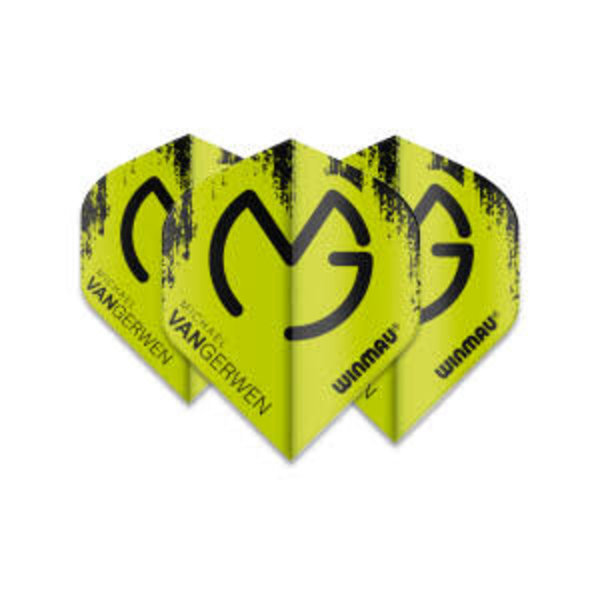 Winmau Darts Winmau Mega MVG Green and Black 232 Dart Flights