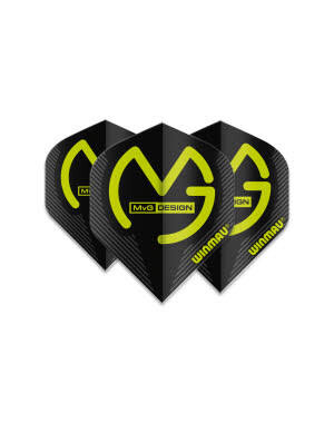 Winmau Darts Winmau Mega MVG Black 231 Dart Flights
