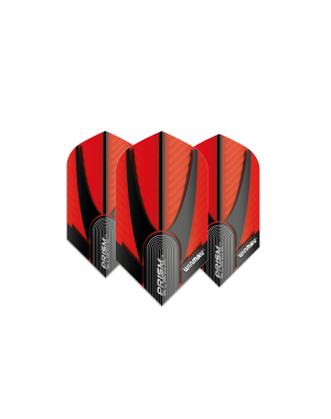 Winmau Darts Winmau Prism Alpha Red and Black 163 Slim Dart Flights