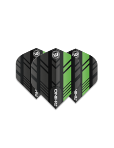 Winmau Darts Winmau Rhino Black and Green 193 Dart Flights
