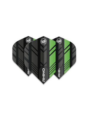 Winmau Darts Winmau Rhino Black and Green 193 Dart Flights
