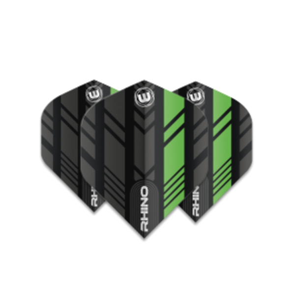 Winmau Darts Winmau Rhino Black and Green 193 Dart Flights