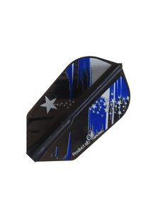 COSMO DARTS Cosmo Fit Flight Cali West v2 Dark Black Slim Dart Flights