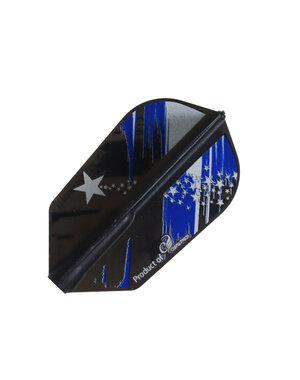 COSMO DARTS Cosmo Fit Flight Cali West v2 Dark Black Slim Dart Flights