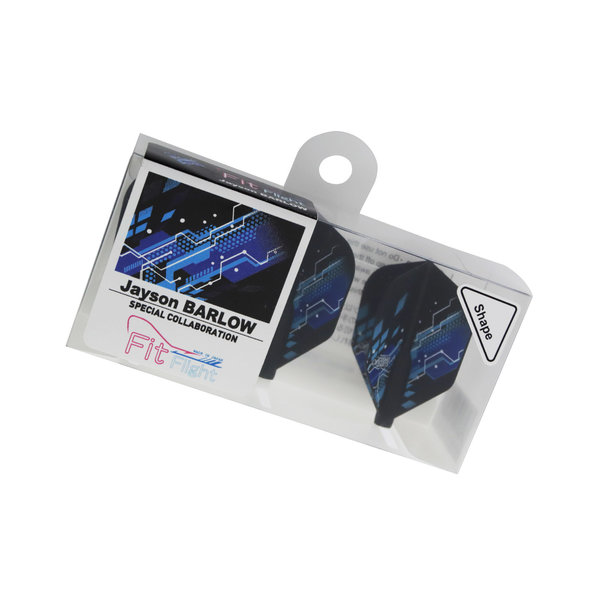 COSMO DARTS Cosmo Fit Flight Jason Barlow v3 Dark Black Shape Dart Flights