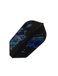 COSMO DARTS Cosmo Fit Flight Jason Barlow v3 Dark Black Slim Dart Flights