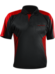 Harrows Darts Harrows Vivid Black And Fire Red L Dart Shirt