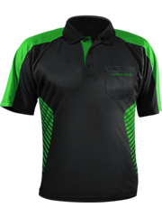 Harrows Darts Harrows Vivid Black And Green L Dart Shirt