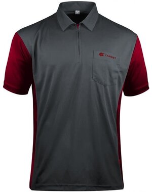 Target Darts Target Coolplay 3 Hybrid Grey Ruby Red L Dart Shirt