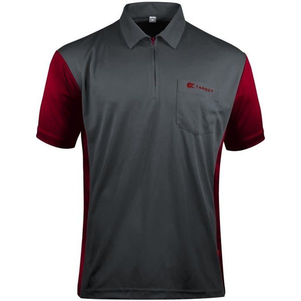 Target Darts Target Coolplay 3 Hybrid Grey Ruby Red L Dart Shirt
