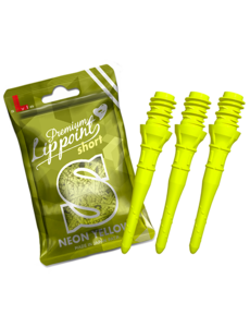 L-STYLE Premium SHORTLIP - 30 tips/bag - 20 bags/box - Neon Yellow