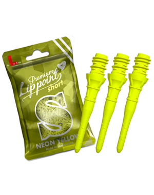 L-STYLE Premium SHORTLIP - 30 tips/bag - 20 bags/box - Neon Yellow