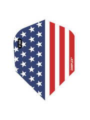 Viper Darts Viper V-100 American Flag Metallic Vertical Dimplex Standard Dart Flights