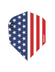 Viper Darts Viper V-100 American Flag Metallic Vertical Dimplex Standard Dart Flights