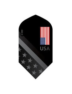 Viper Darts Viper V-100 American Flag USA Monochrome Slim Dart Flights