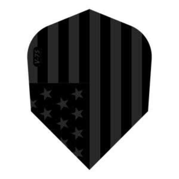 Viper Darts Viper V-100 American Flag Traditional Black Standard Dart Flights