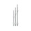 8 Flight 8 Flight White Slim 26mm Fixed Shafts