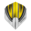 Winmau Darts Winmau Prism Alpha White and Yellow 170 Standard Dart Flights