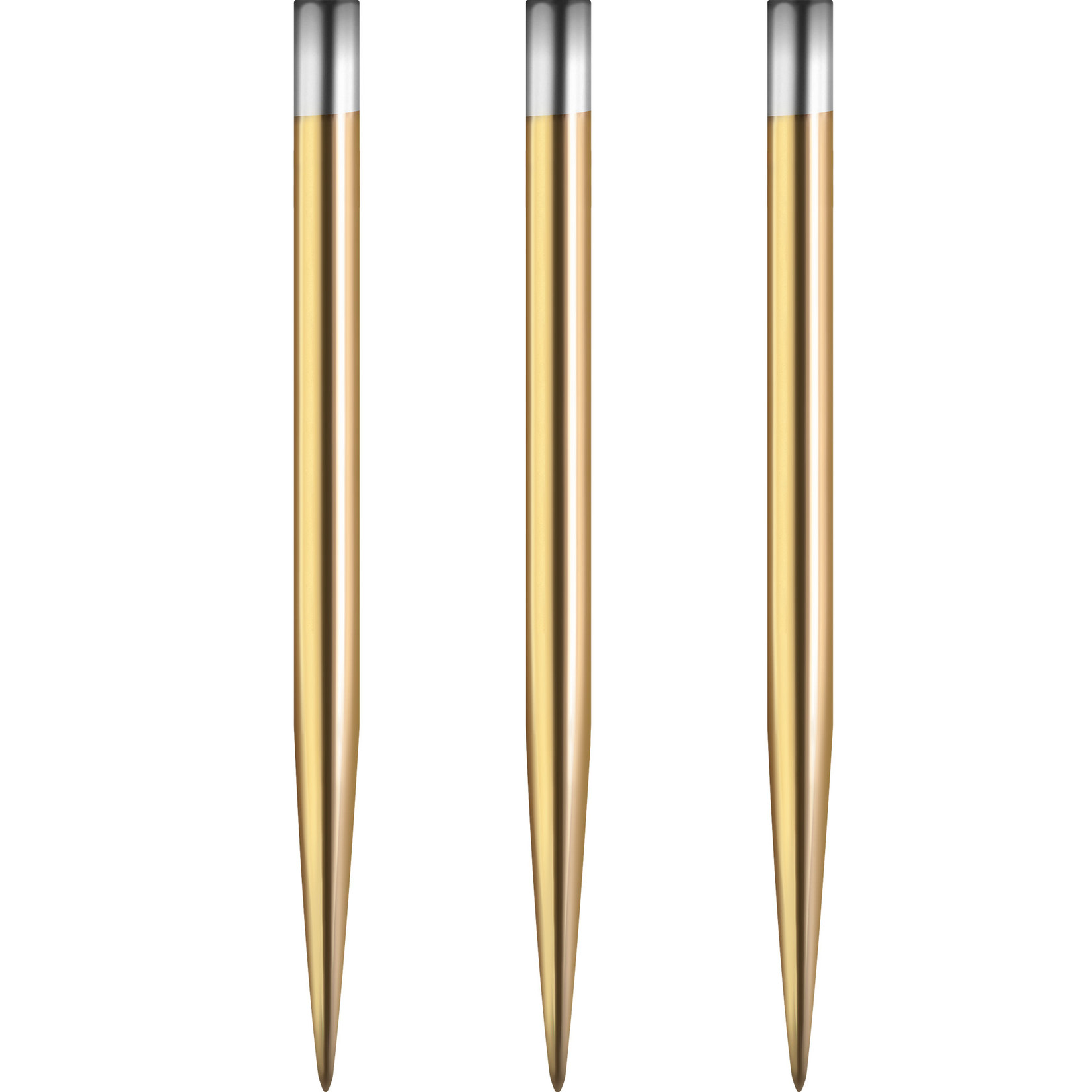 Mission Darts Mission Glide Dart Points - Replacement Smooth Points - Gold - Length 38mm