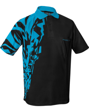 Harrows Darts Harrows Rapide Black and Aqua Shirt L