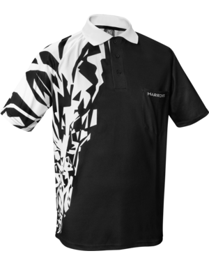 Harrows Darts Harrows Rapide White and Black Shirt 2XL