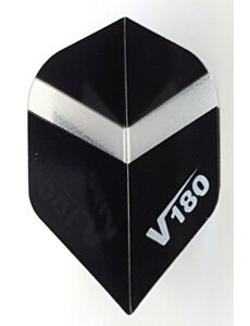V-180 V180 Transparent Black Standard Dart Flights
