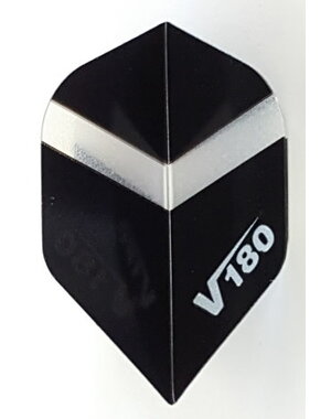 V-180 V180 Transparent Black Standard Dart Flights