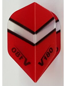 V-180 V180 Transparent Red Standard Dart Flights