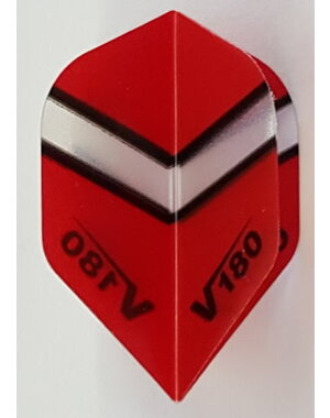 V-180 V180 Transparent Red Standard Dart Flights