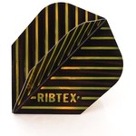 RibTex Black with Gold Stripe Ribtex Standard Dart Flights