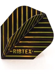 RibTex Black with Gold Stripe Ribtex Standard Dart Flights