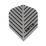 RibTex Silver with Black Stripe Ribtex Standard Dart Flights