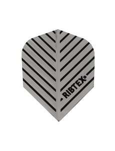 RibTex Silver with Black Stripe Ribtex Standard Dart Flights