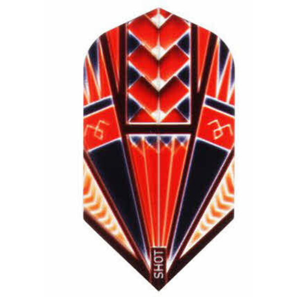 SHOT DARTS Shot Red Armour Slim Dart Flights