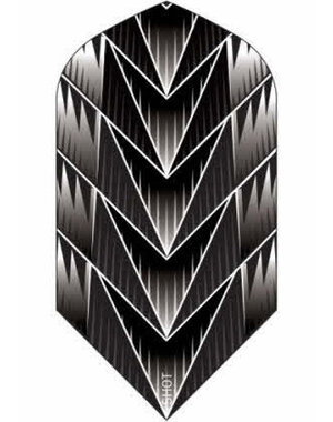 SHOT DARTS Shot Tribal Weapon Black Slim Dart Flights