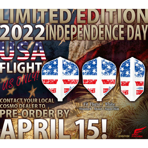 COSMO DARTS Cosmo Fit Flight Independence Day 2022 Limited Standard Dart Flights