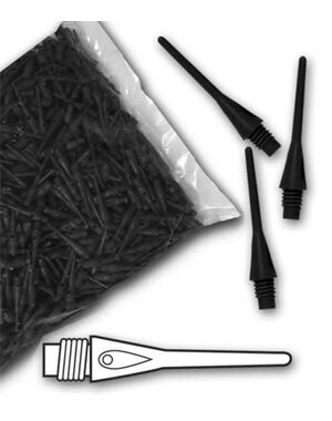 Harrows Darts Dimple Black 50ct 2BA Soft Tip Points