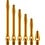 Designa Gold Aluminum Short Dart Shafts
