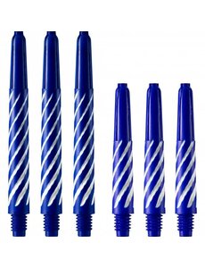 Designa Blue and White Spiral Medium Nylon Shafts